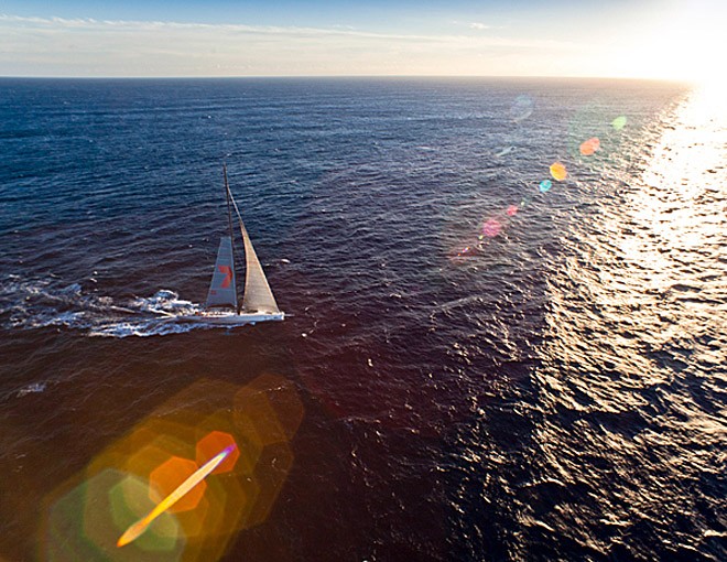 Wild Oats XI just north of Bass Strait - Rolex Sydney Hobart 2011 ©  Rolex/Daniel Forster http://www.regattanews.com
